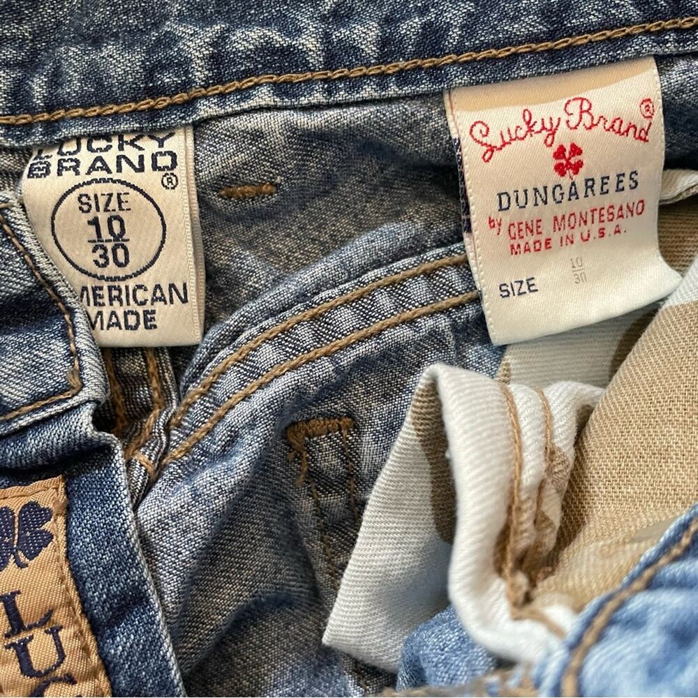 Vintage Y2K Lucky Brand Low Rise Flare all cotton Made in USA jeans womens 10 28 - Picture 7 of 8